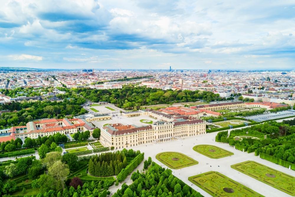 Schonbrunn Palace in Vienna, Austria