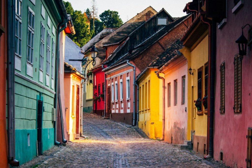 On the streets of Sighisoara