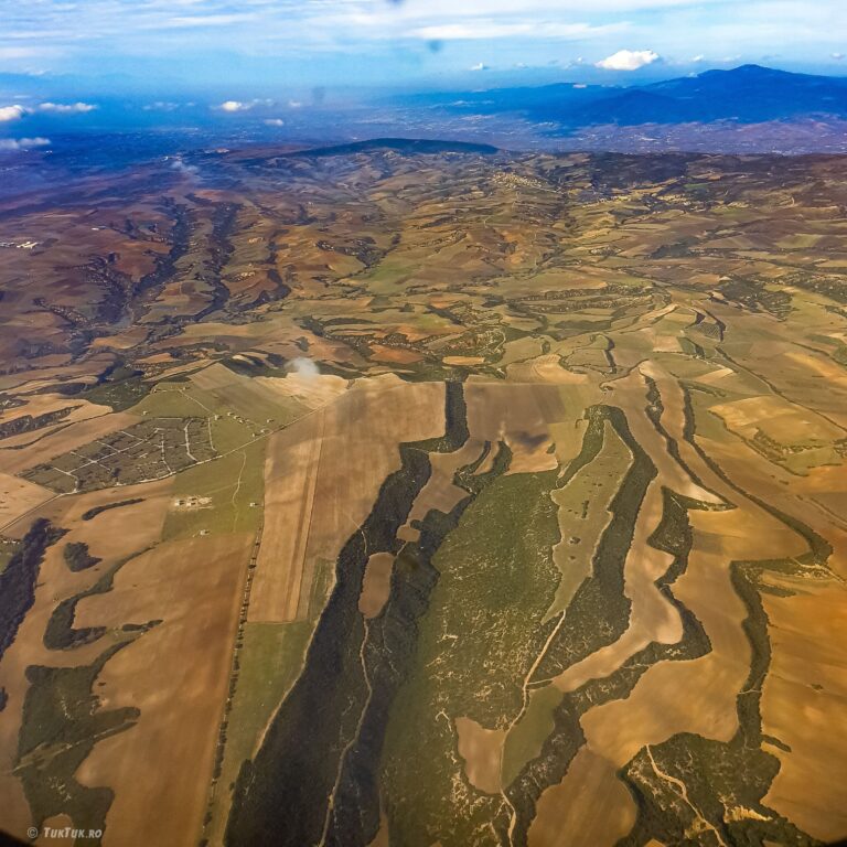 Flying to northern Greece