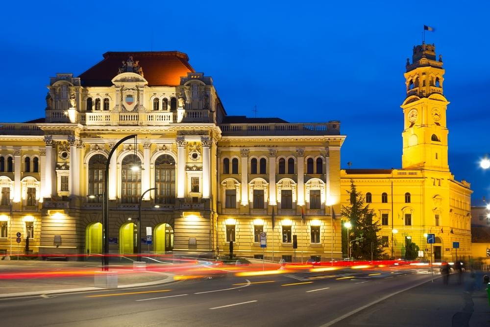 The City Hall, with its tower oradea