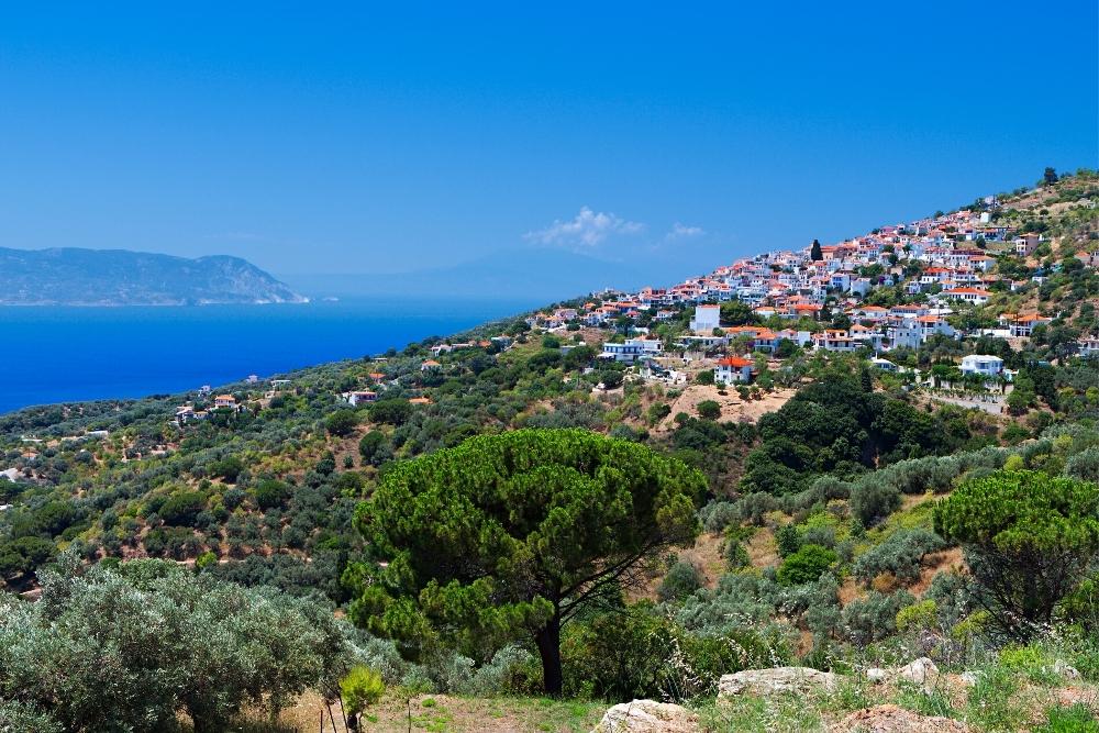 Glossa Village skopelos island