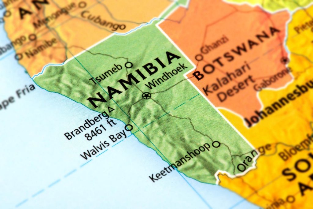 namibia map