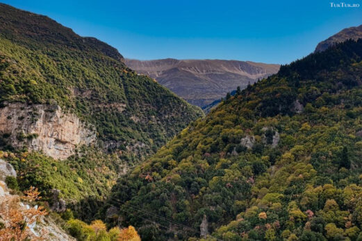 view from Kipinas Monastery Epirus