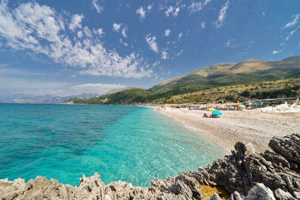 Lukove Beach in Saranda