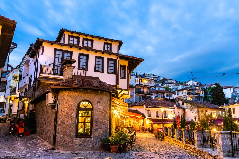 Traditional houses in Ohrid