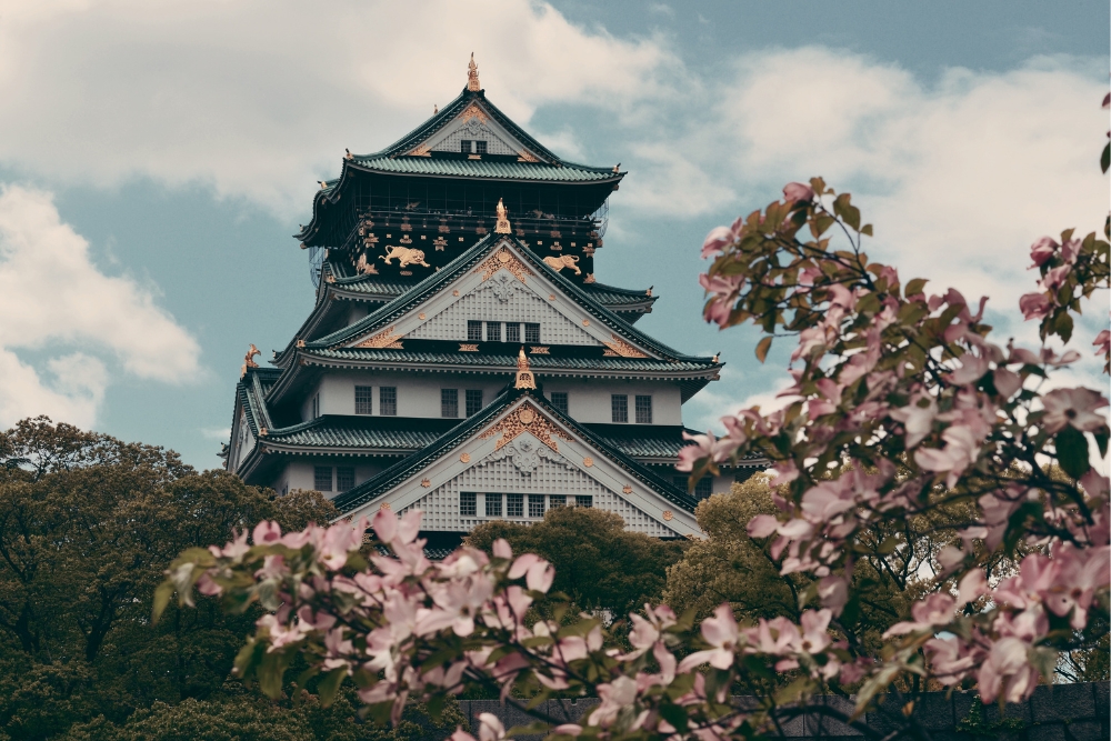 Osaka Castle in Japan