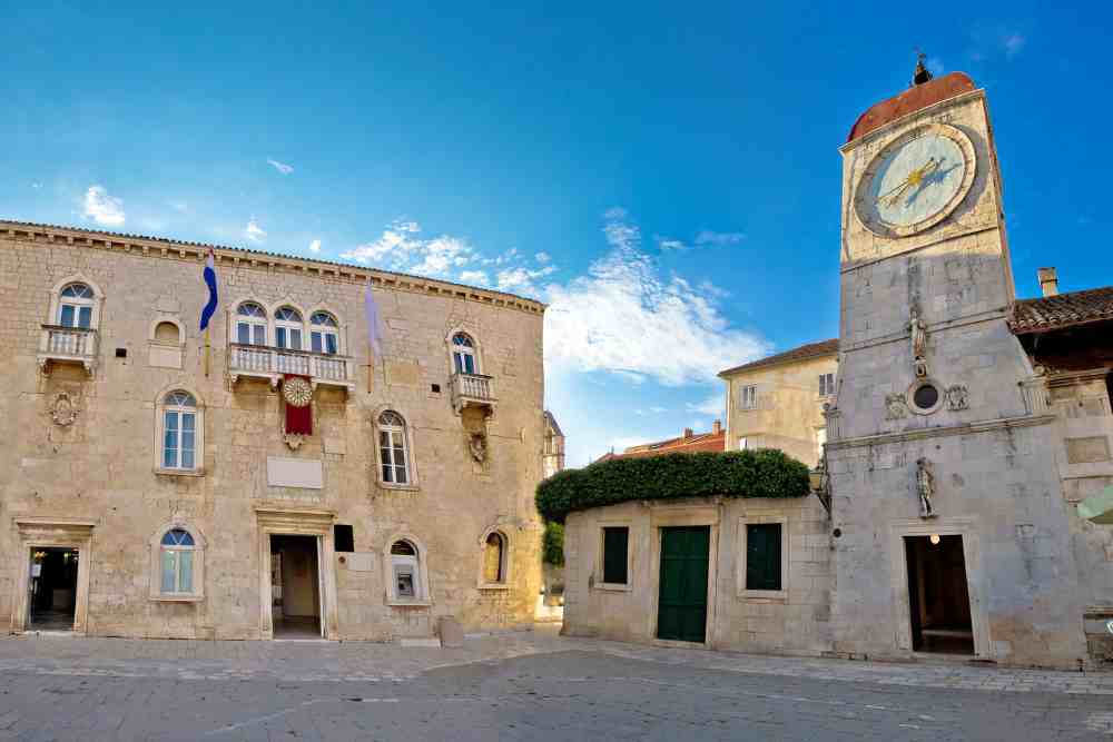 Trogir city hall square