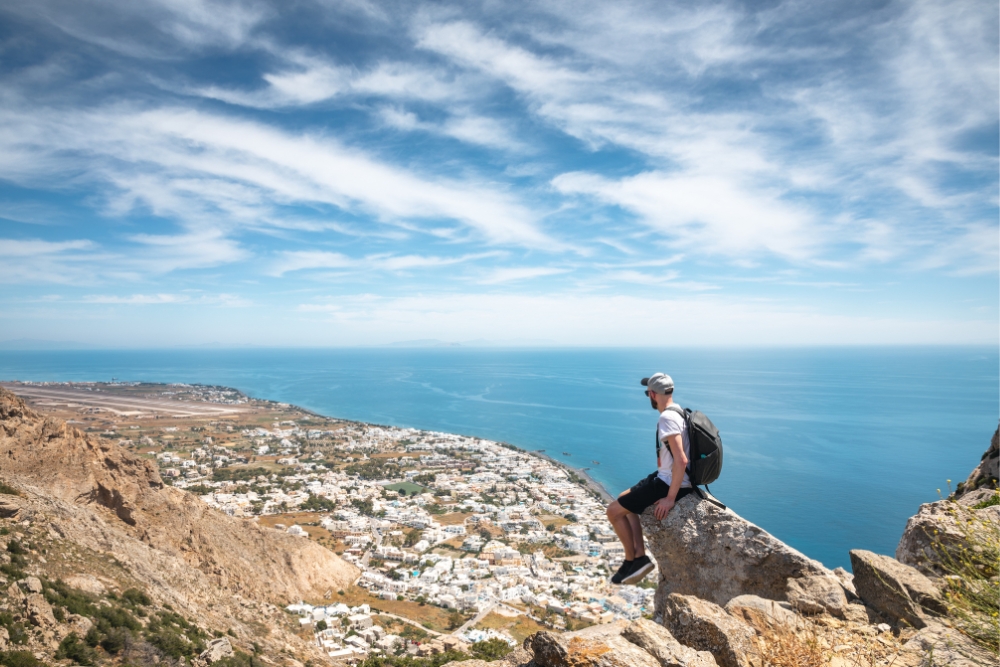 Hiking in Santorini