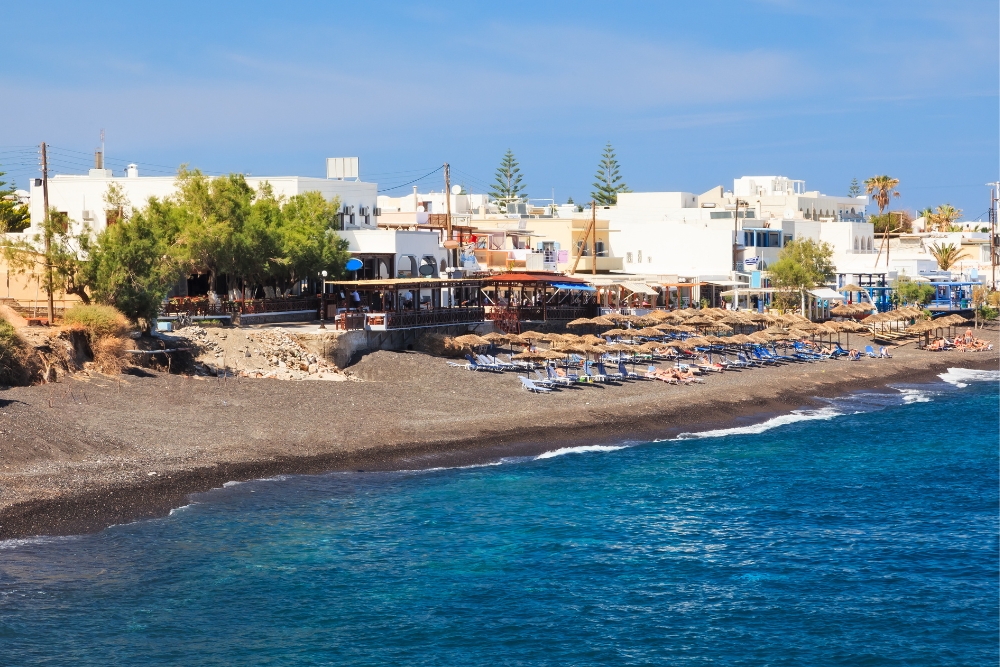 Kamari Beach Beaches To Visit In Santorini