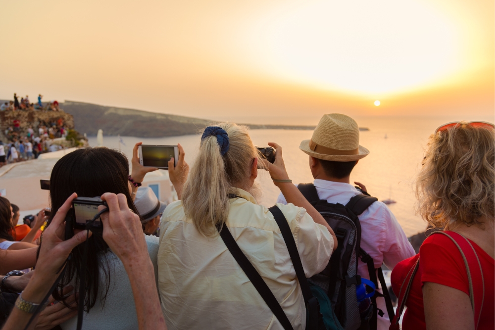 Watch The Sunset In Oia