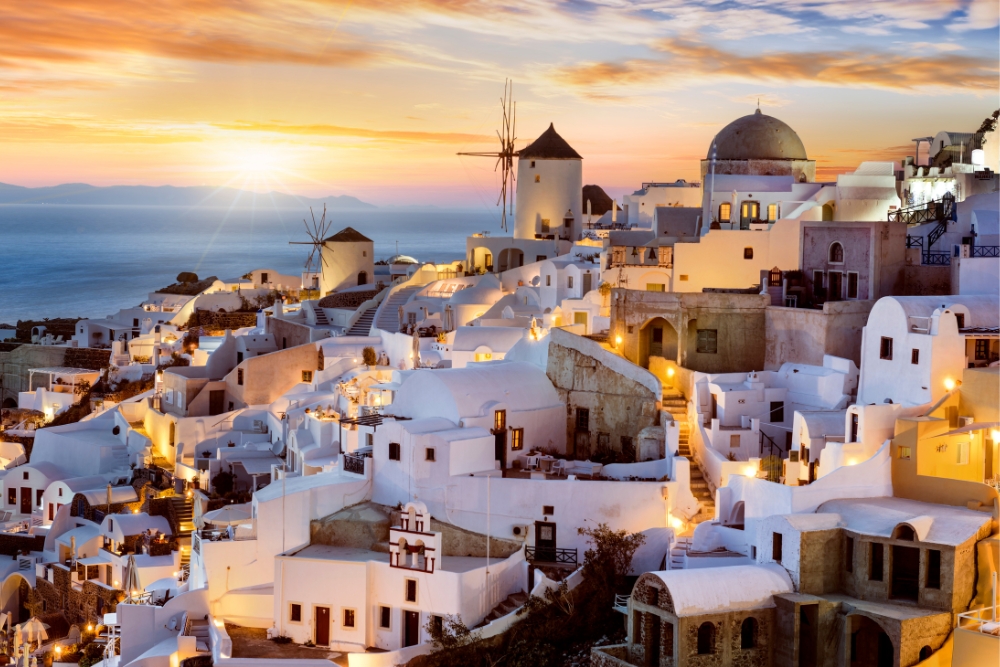 Watch The Sunset In Oia