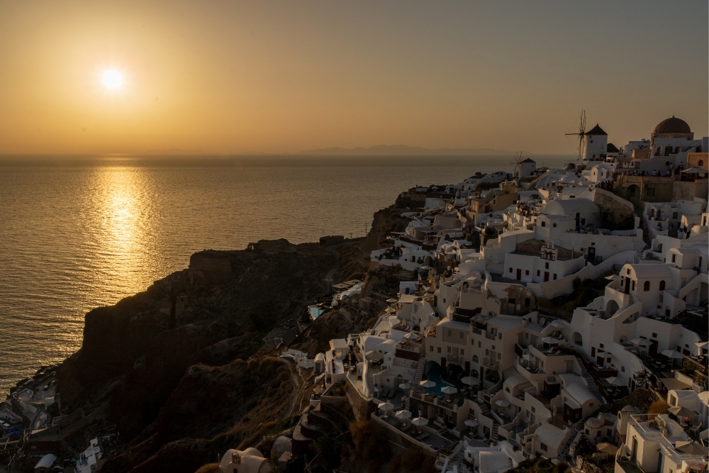 Sunset from Oia Castle