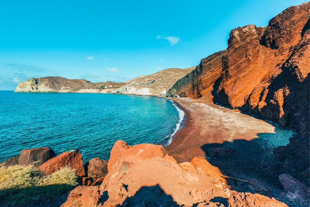 Red Beach in Santorini 