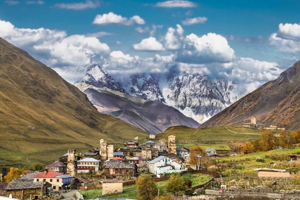 Ushguli village in Svaneti