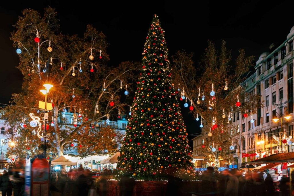 Christmas market in Budapest