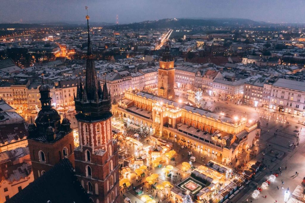 Christmas market in Krakow