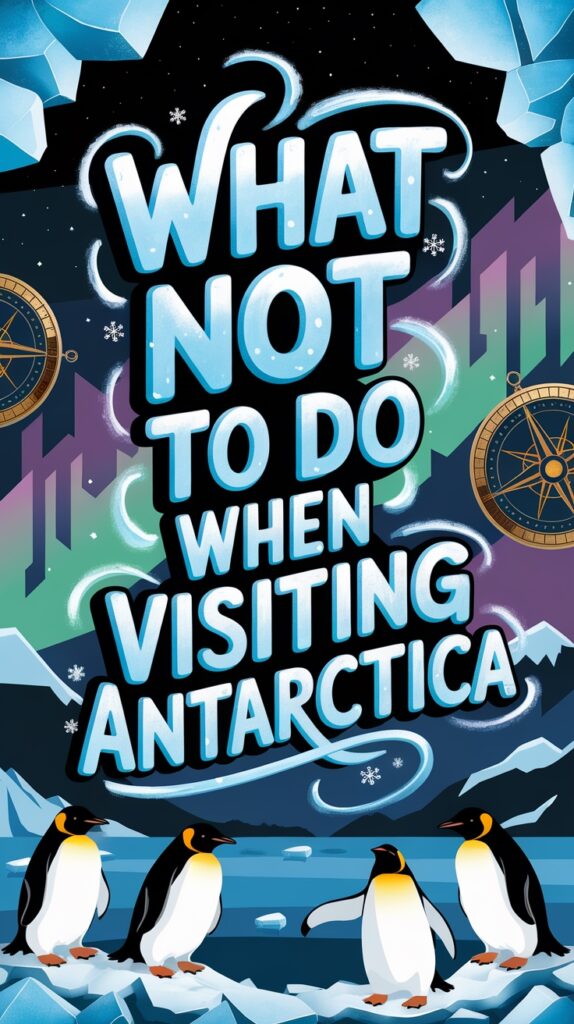 What Not to Do When Visiting Antarctica 